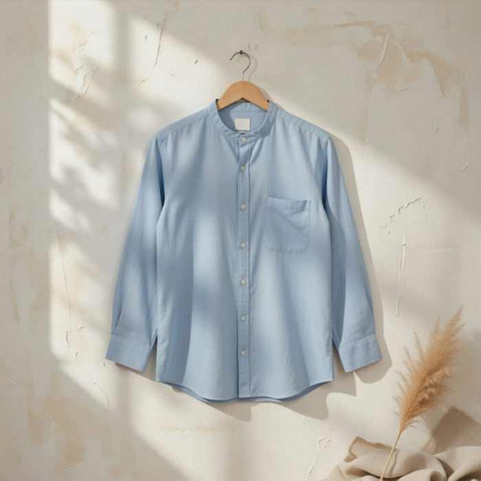 Kemeja Linen Biru